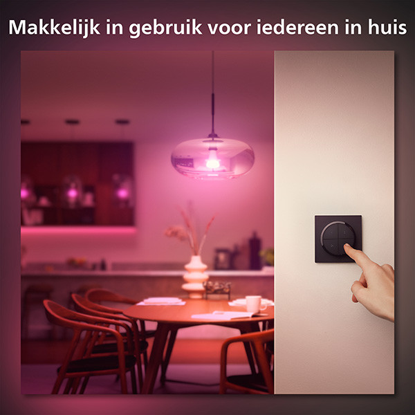 Philips Hue Tap Dial Switch | Draadloos | Zwart Philips Hue 123led.nl